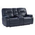 Admiral Blue Power Console Loveseat F244166