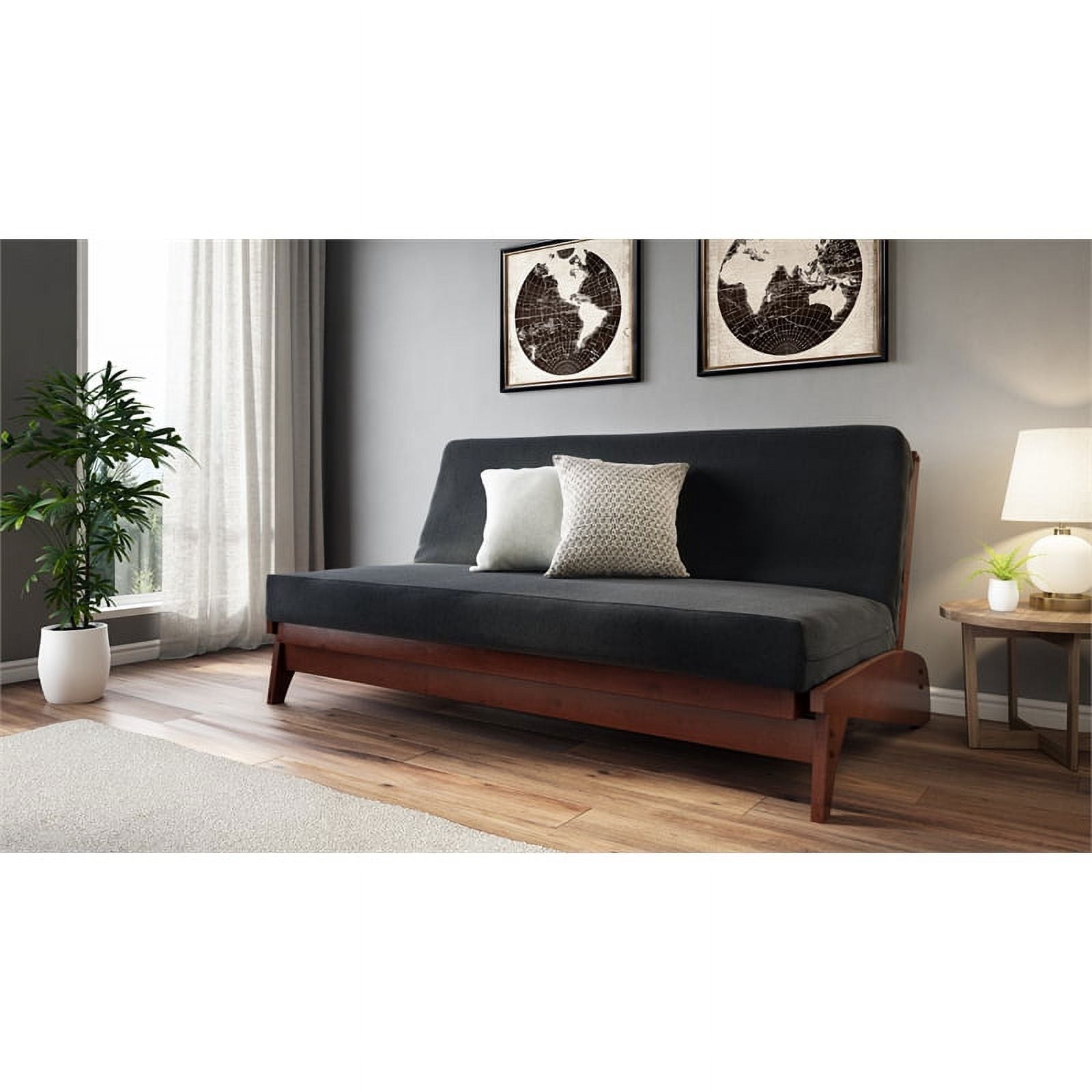 Dark Cherry Futon Package with Mattress and Cover H706553