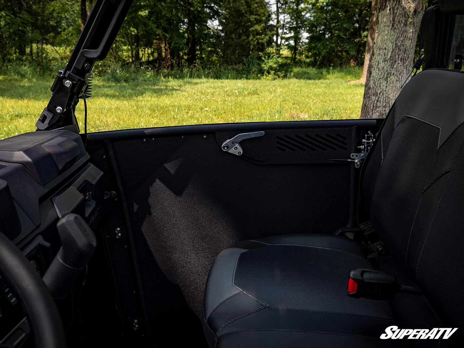 Aluminum Doors for Polaris Ranger XP 1000, Powder Coated Black, Pre-Assembled S7474