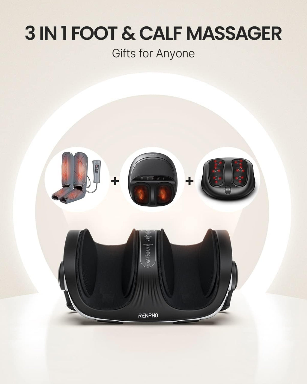 Shiatsu Foot and Calf Massager with Heat and Remote A352