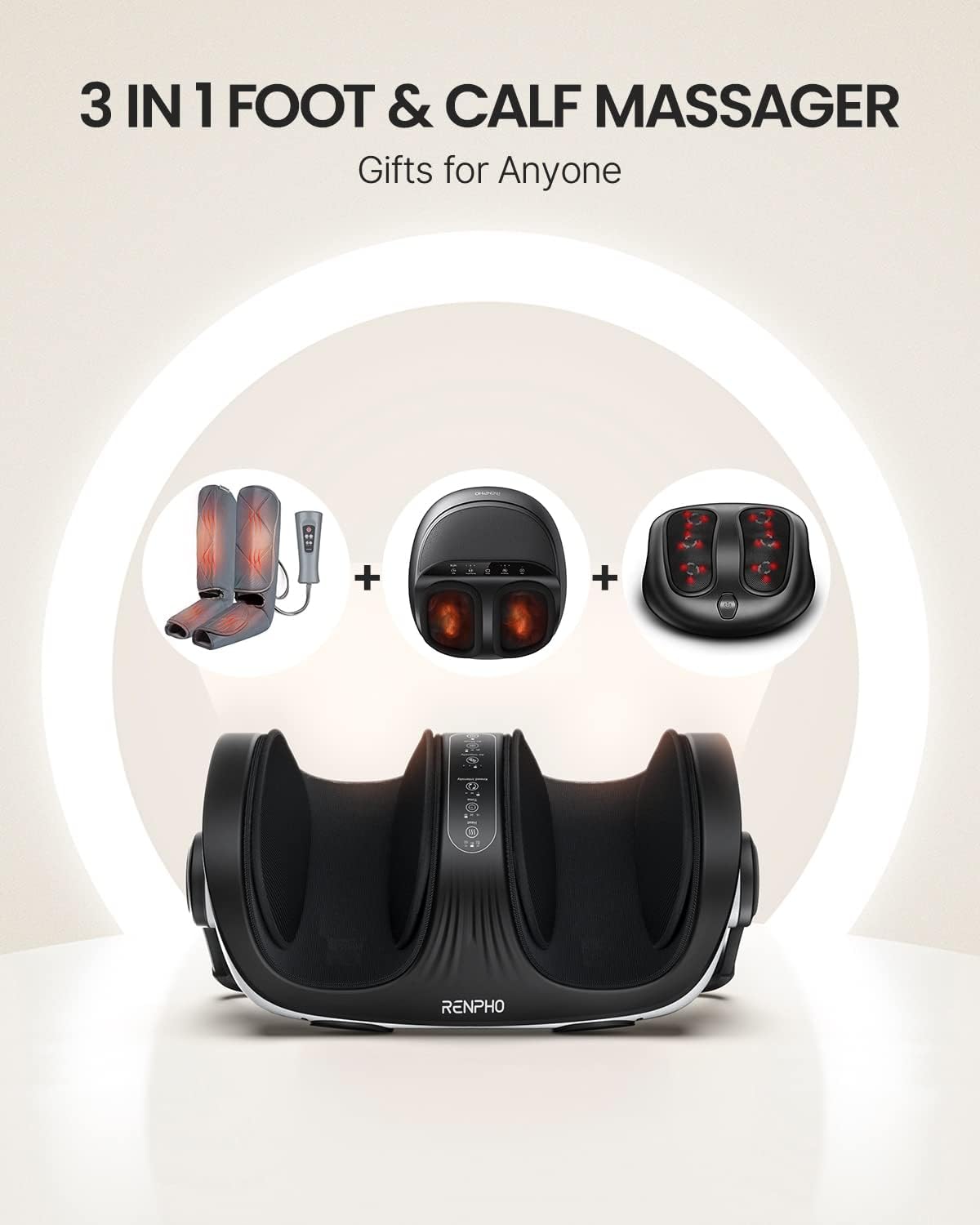 Shiatsu Foot and Calf Massager with Heat and Remote A352