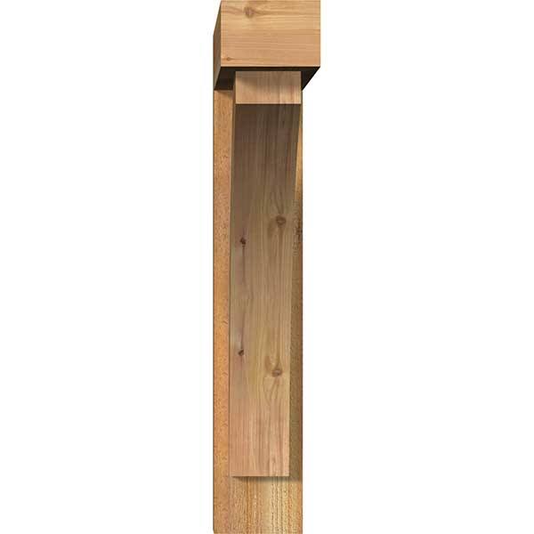 Rough Sawn Bracket with Offset Brace, Western Red Cedar D13169