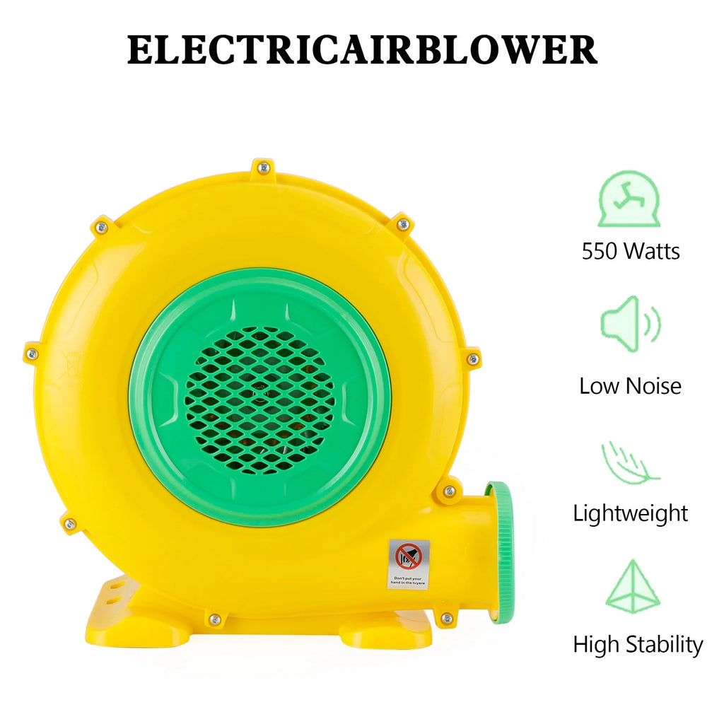 550 Watt Inflatable Bounce House Water Slide Air Pump Blower Fan E74826