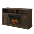 Rustic Brown 53 inch Electric Fireplace Y36758