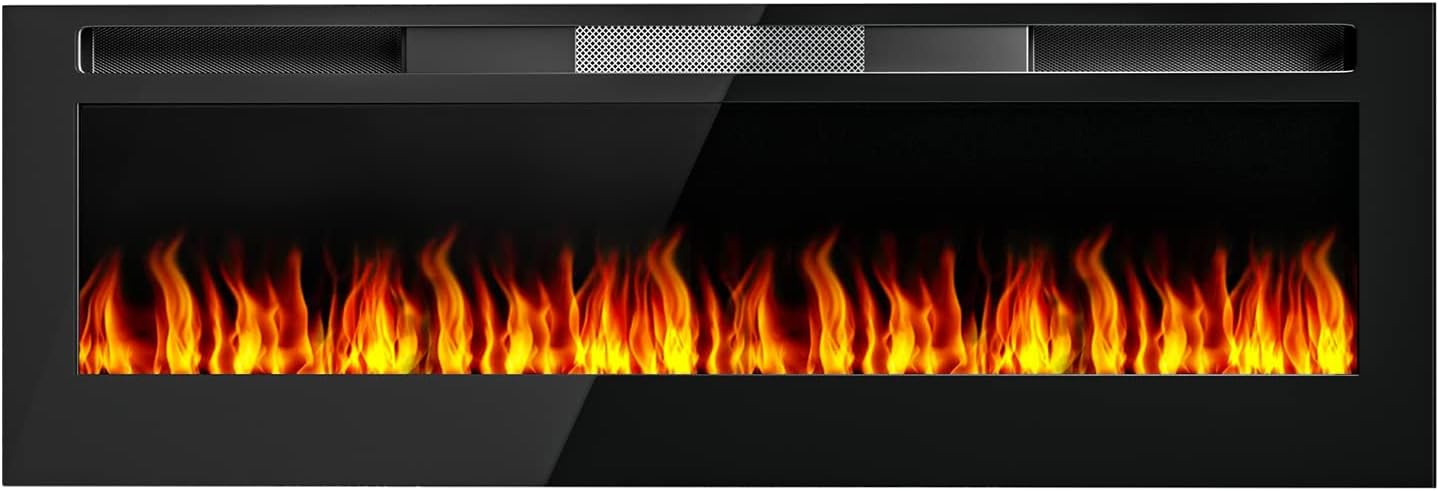 Electric Fireplace Heater with Remote Control, 750/1500W Y23852
