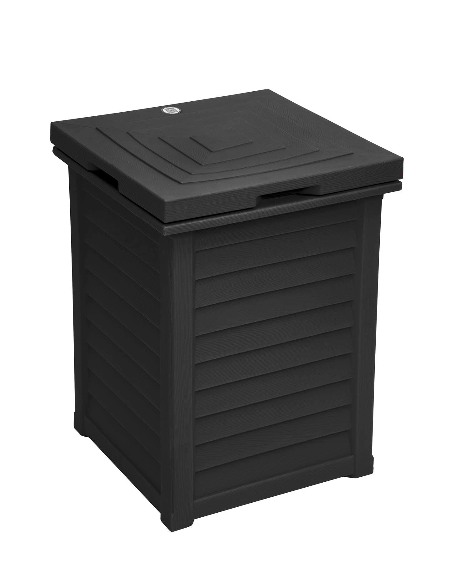 Black Teak Storage Bin V94327