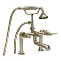 Deck Mount Tub Faucet with Lever Handles and Hand Shower V890910