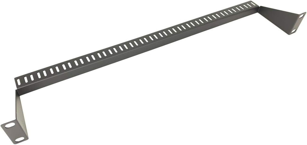 2 Pack 1U Horizontal 19-Inch Rack Mount Cable Management Support Bar Bracket Panel Black G95016