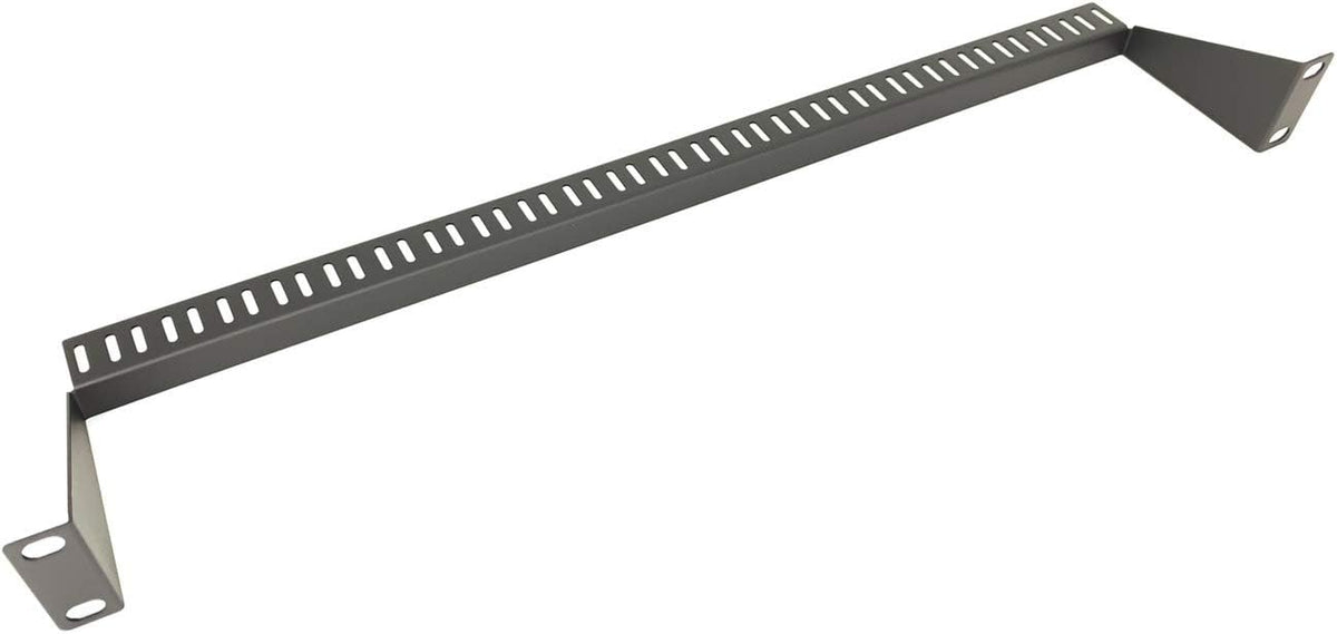 2 Pack 1U Horizontal 19-Inch Rack Mount Cable Management Support Bar Bracket Panel Black G95016