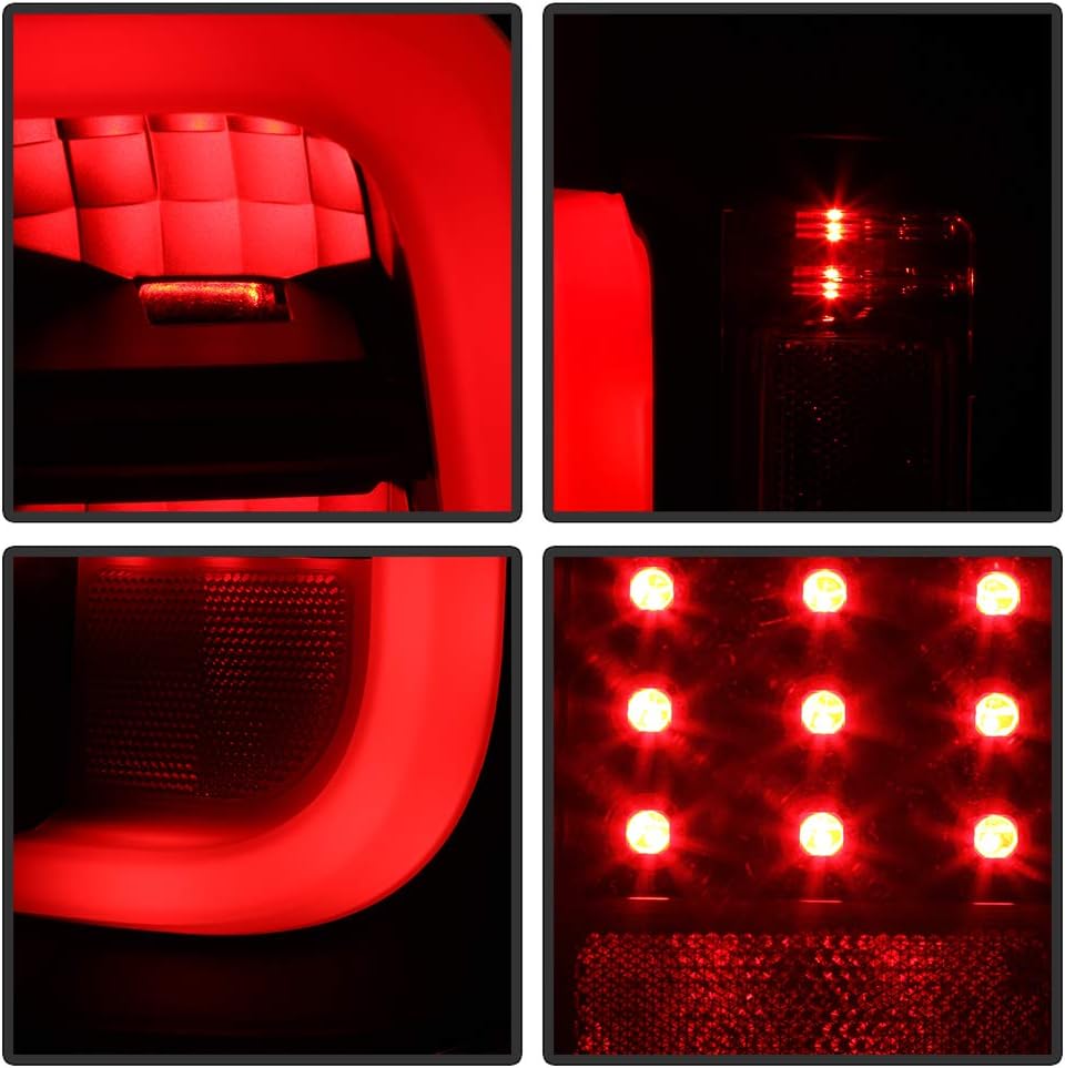 Black Edition LED Tube Tail Lights Brake Lamps Assembly Left+Right Z939877