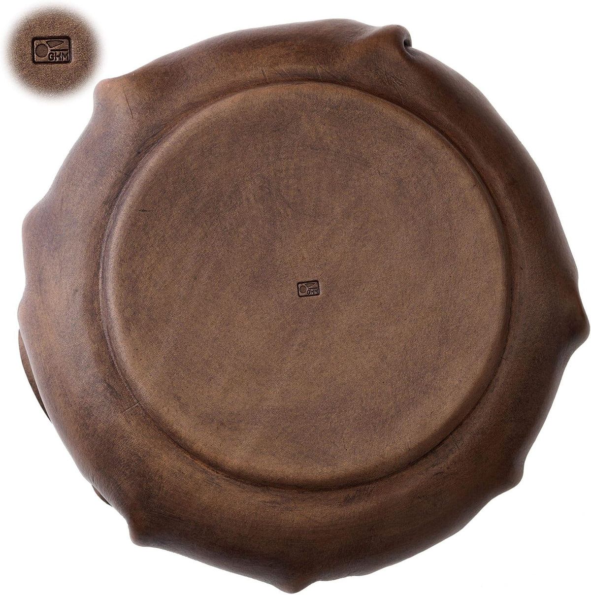 Leather Catchall Tray, Full Grain Vegetable Tanned Leather, Dark Brown M682594