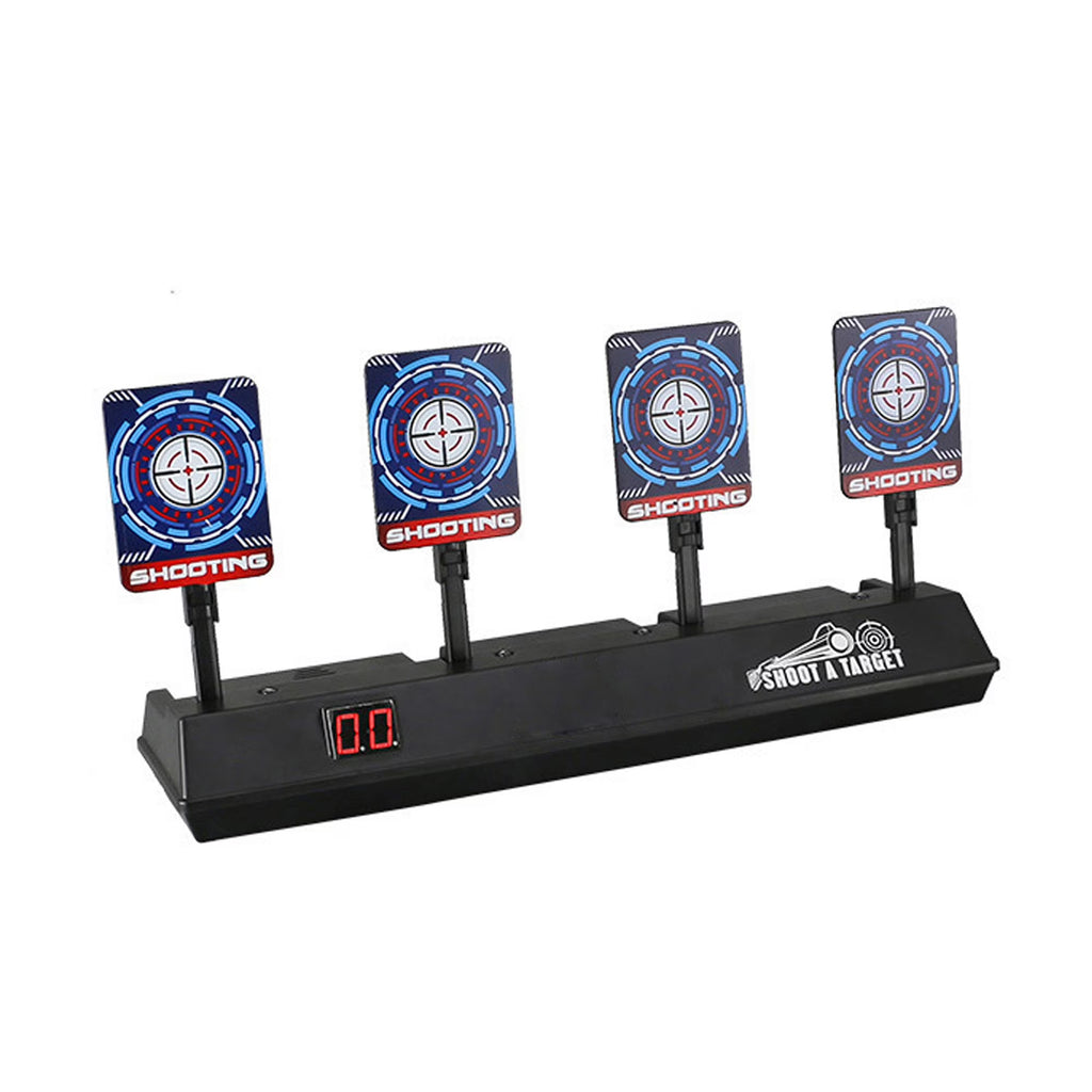 Electronic Scoring Shooting Targets, 4 Targets LED Light Auto Reset P15814
