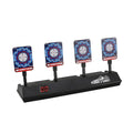 Electronic Scoring Shooting Targets, 4 Targets LED Light Auto Reset P15814