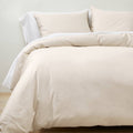 Natural Washed Sateen Duvet & Sham Set Y54006