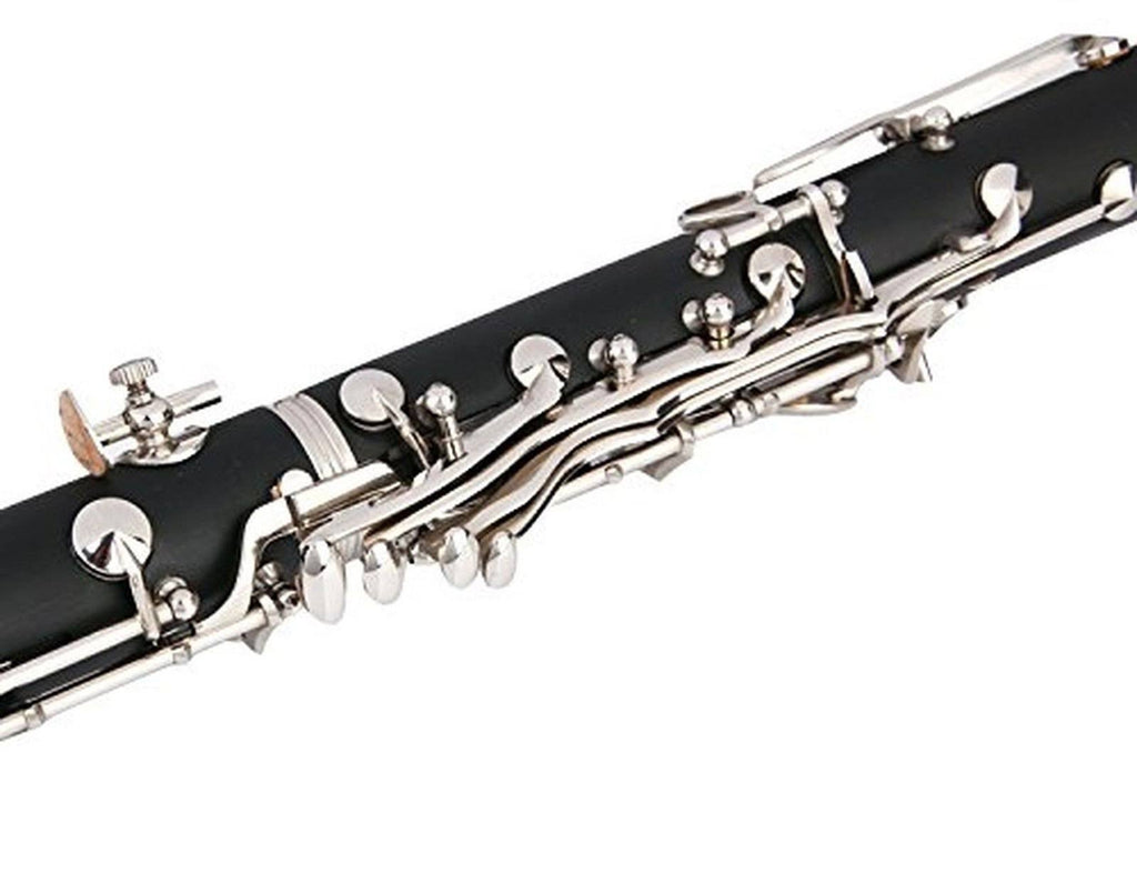 Black Clarinet with Second Barrel, 11 Reeds, 8 Pads, Case Z6653