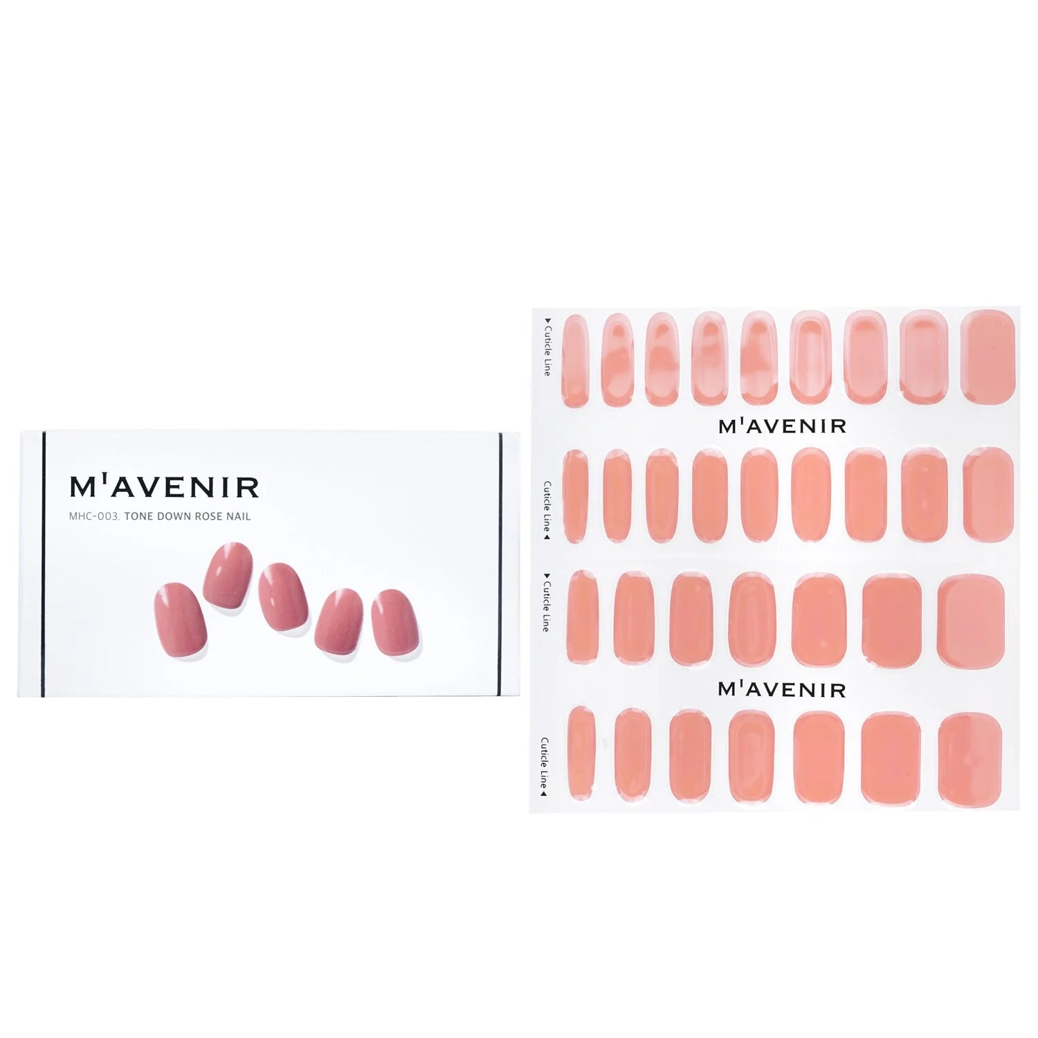 32pcs Pink Marble Nail Sticker C6948