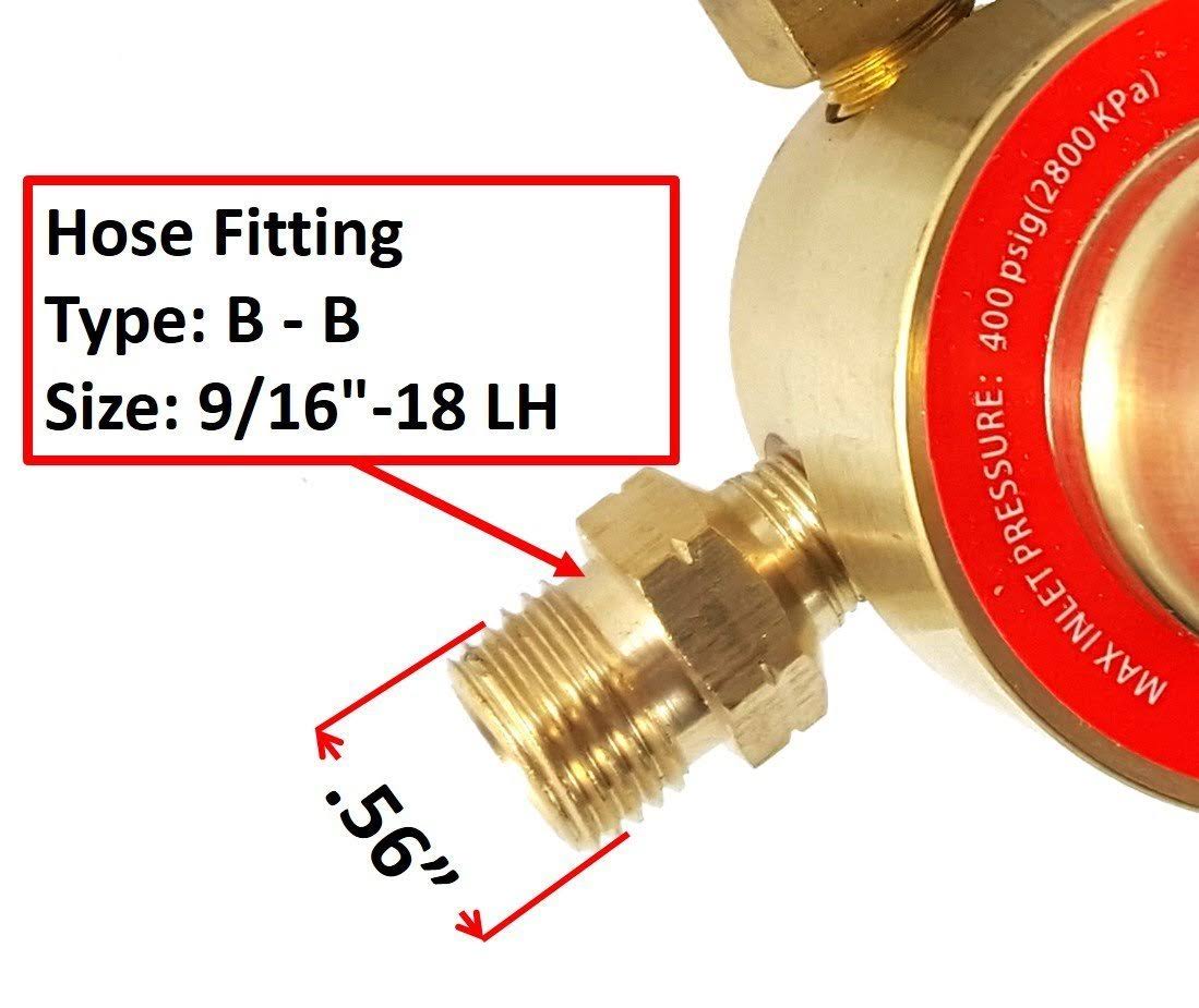 Oxygen and Propane/Propylene Regulators Welding Gas Gauges - Pair Q6280