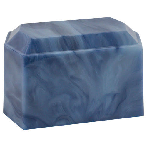 Blue Cultured Marble Urn D790