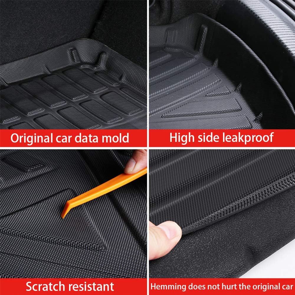 Black Heavy Duty Rubber Trunk Liner for Toyota Camry 2018-2021 F9205
