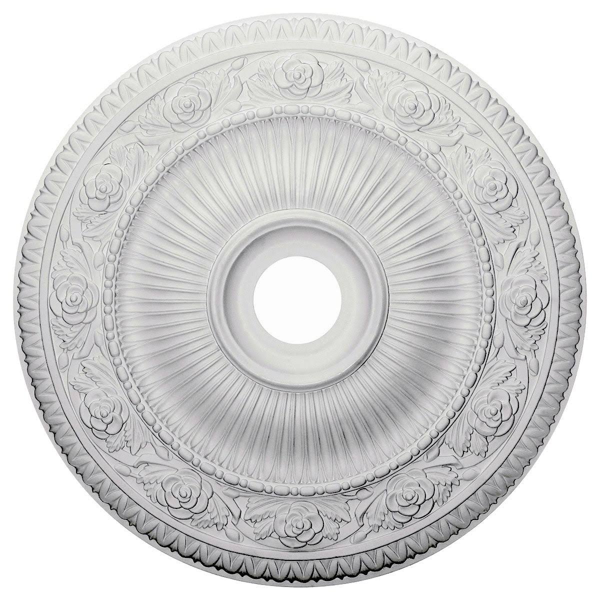 24 1/4x22OD x 3 7/8x22ID x 2x22P Hand-Painted Bronze Ceiling Medallion N83279