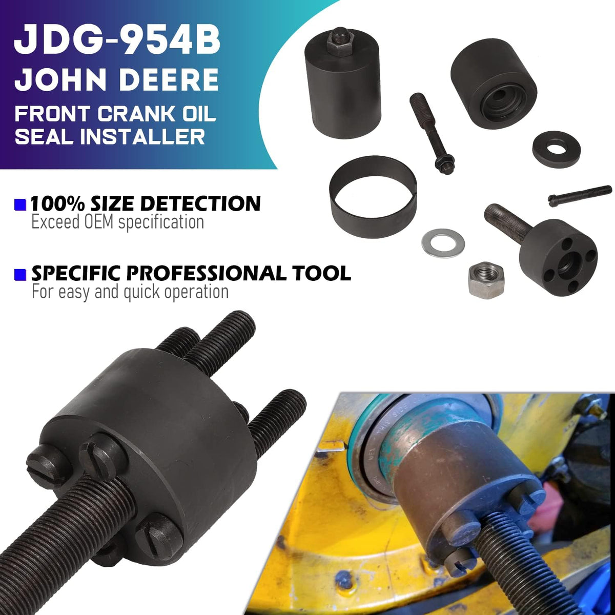 Crankshaft Gear and Front Oil Seal Installer D433803