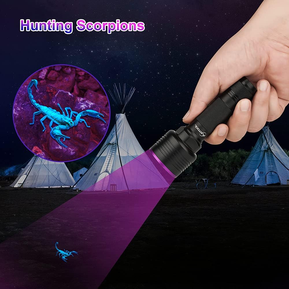 Black Light Flashlight UV Flashlight Rechargeable Ultraviolet 385-395nm J224