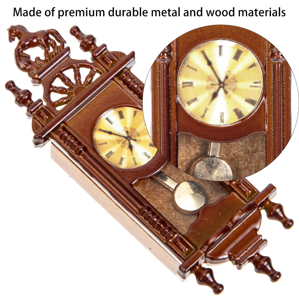 Metal Dollhouse Hanging Clock Toy G840