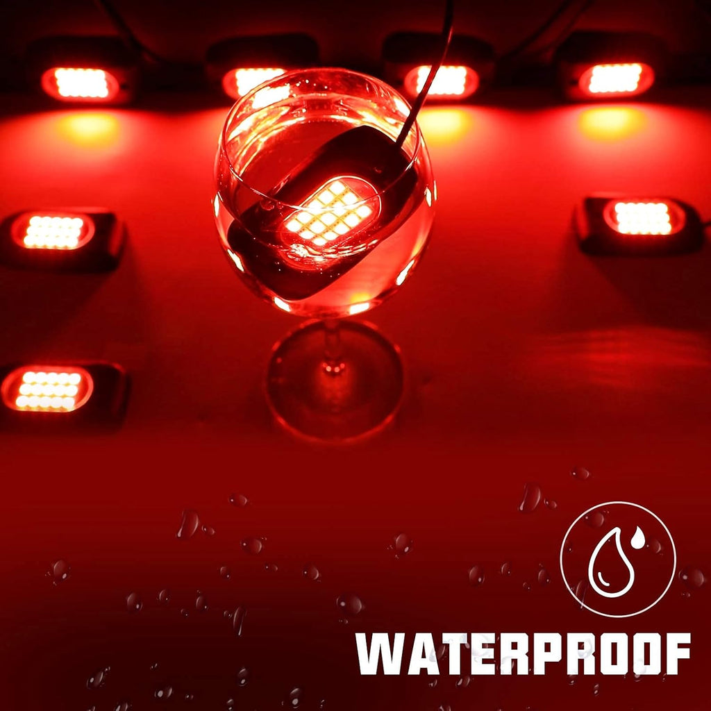 8 Pods RGB LED Rock Lights with Remote Control S4447