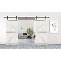 White 60 x 84 Barn Door with Hardware Kit A8920