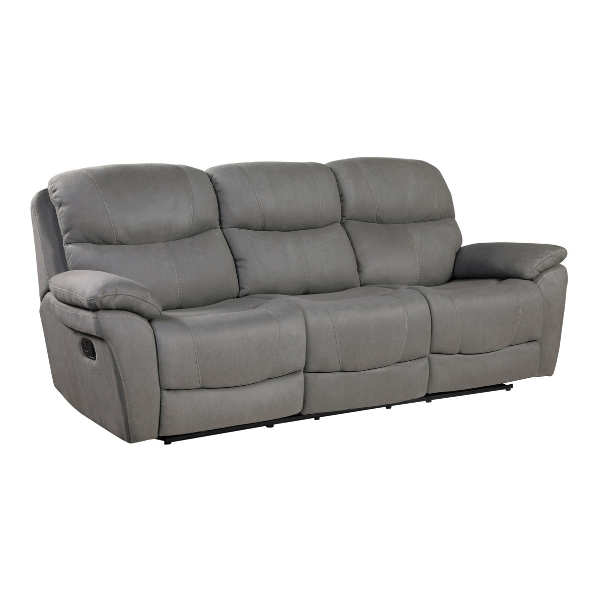 Grey Double Reclining Sofa F1948