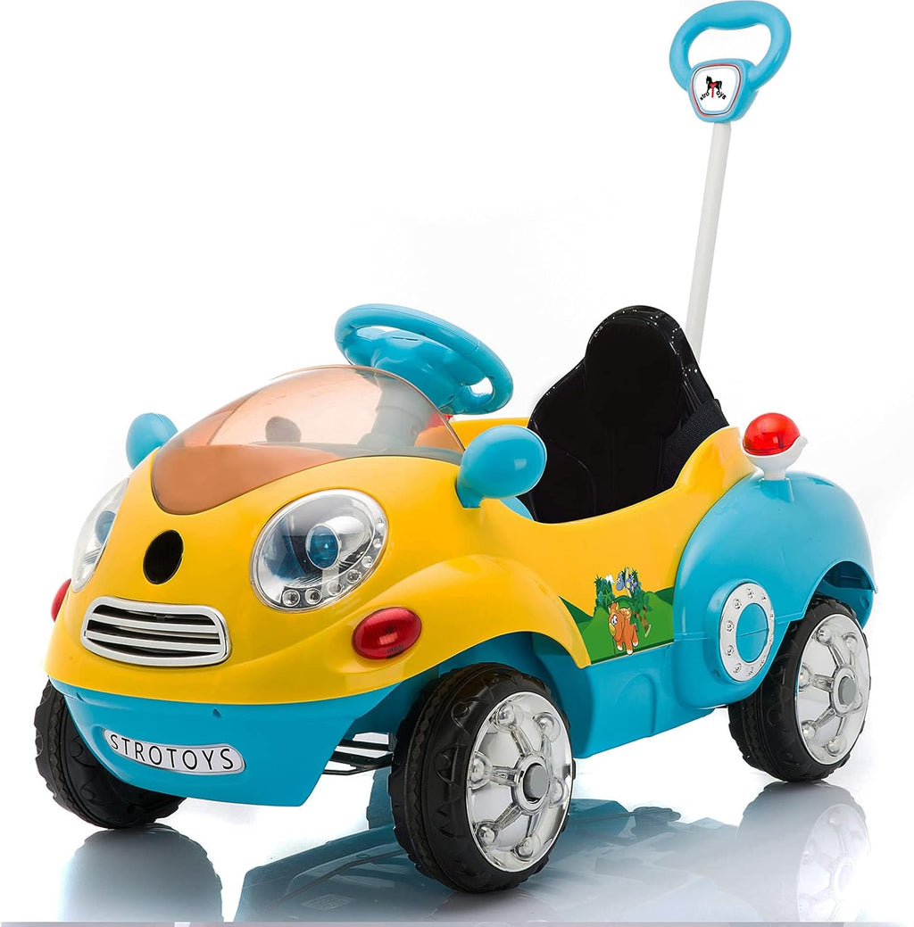 Pink Ride On Push Car with Remote Control B5530