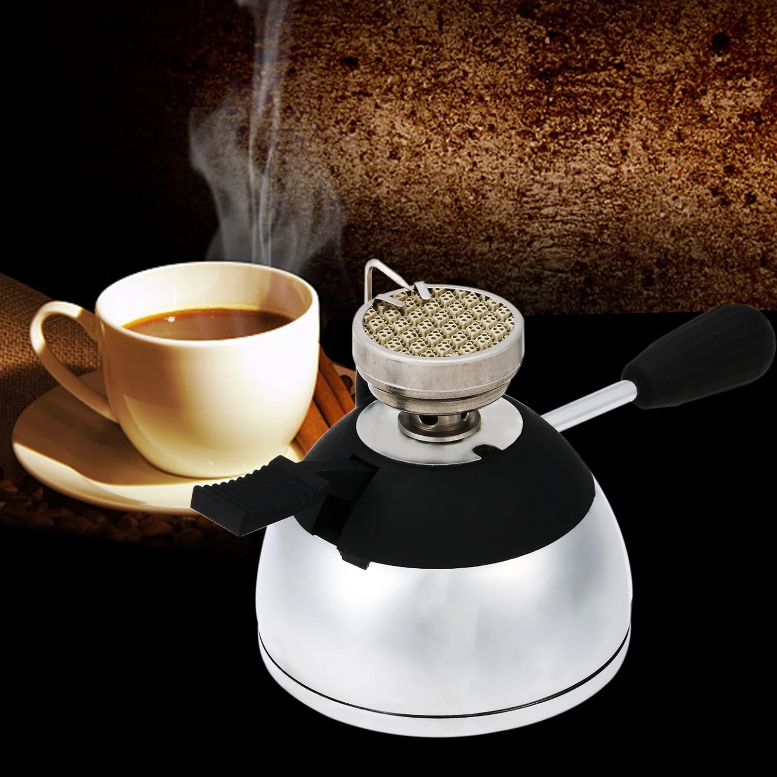 Outdoor Furnace Stove Coffee Maker Windproof Portable Butane Stove O2519