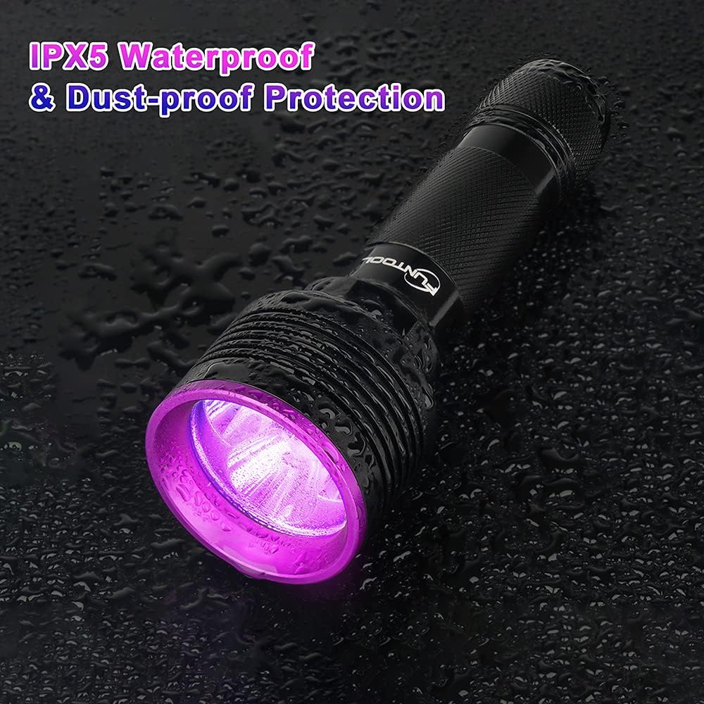 Black Light Flashlight UV Flashlight Rechargeable Ultraviolet 385-395nm J224