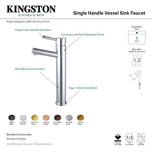 Polished Chrome Single-Handle Vessel Faucet D664954