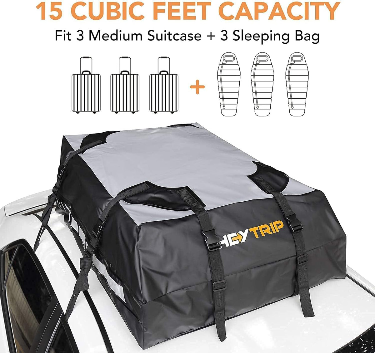 Waterproof Rooftop Cargo Carrier with Non-Slip Bottom U4164