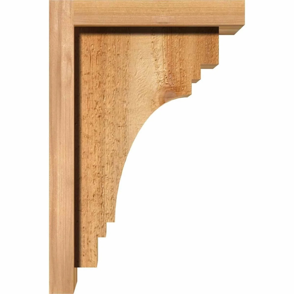 Pescadero Rough Sawn Corbel with Backplate, Western Red Cedar K5172