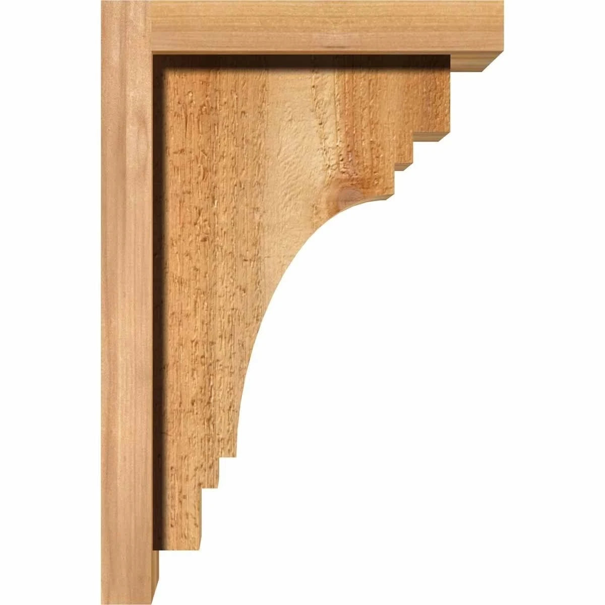 Pescadero Rough Sawn Corbel with Backplate, Western Red Cedar K5172