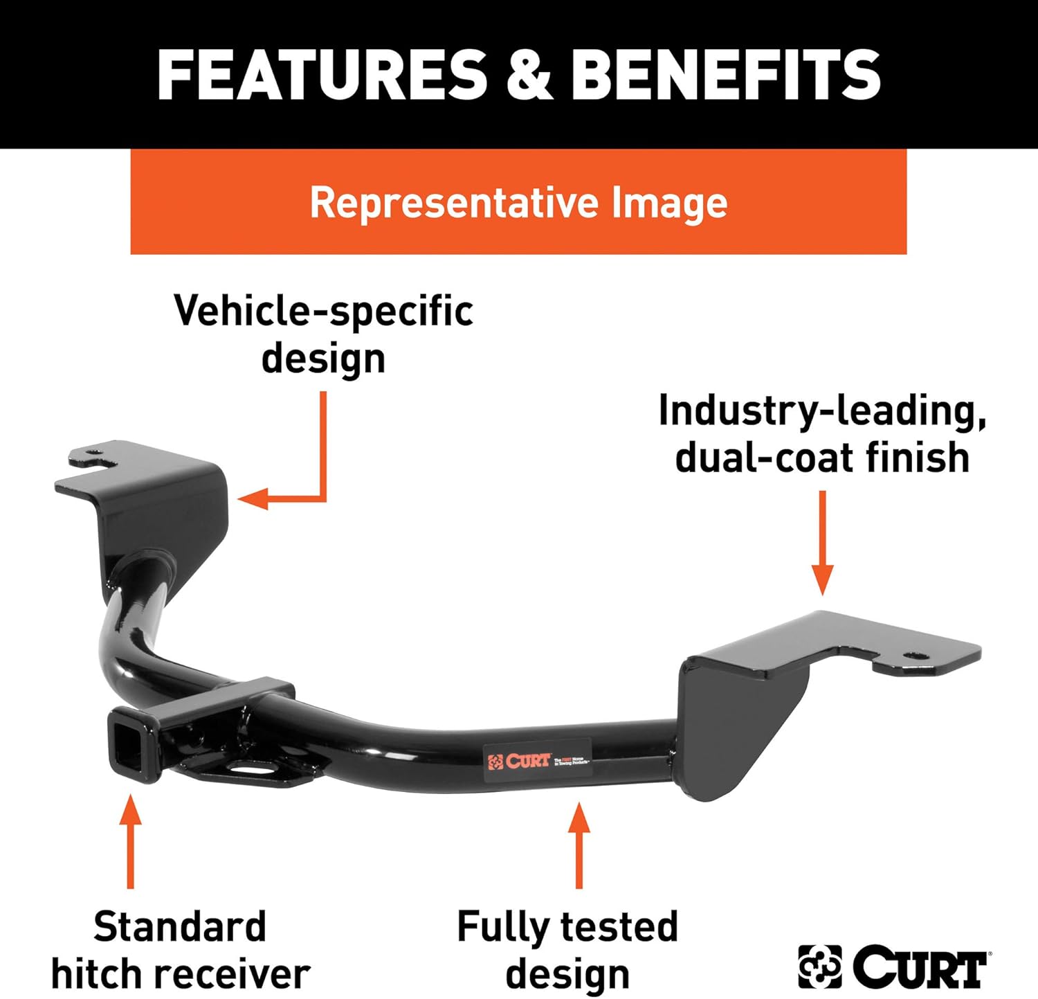 Class 1 Trailer Hitch, 1-1/4-Inch Receiver H7406