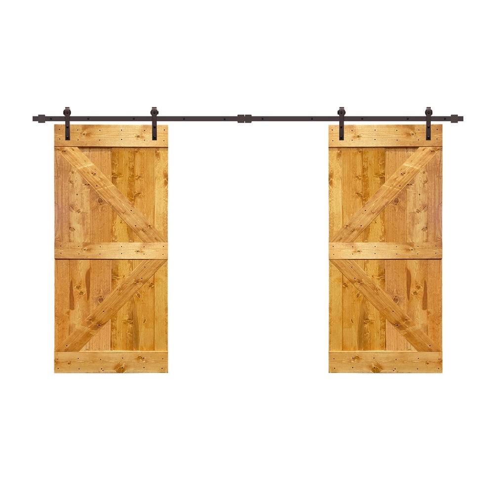 White 60 x 84 Barn Door with Hardware Kit A8920