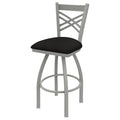 25x22 Counter Stool with Anodized Nickel Finish and Swivel Seat F853394