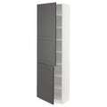 White High Cabinet with Shelves & 2 Doors B207