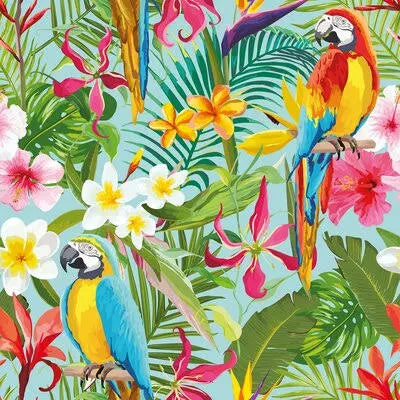 Tropical Removable Peel and Stick Wallpaper Panel N3307