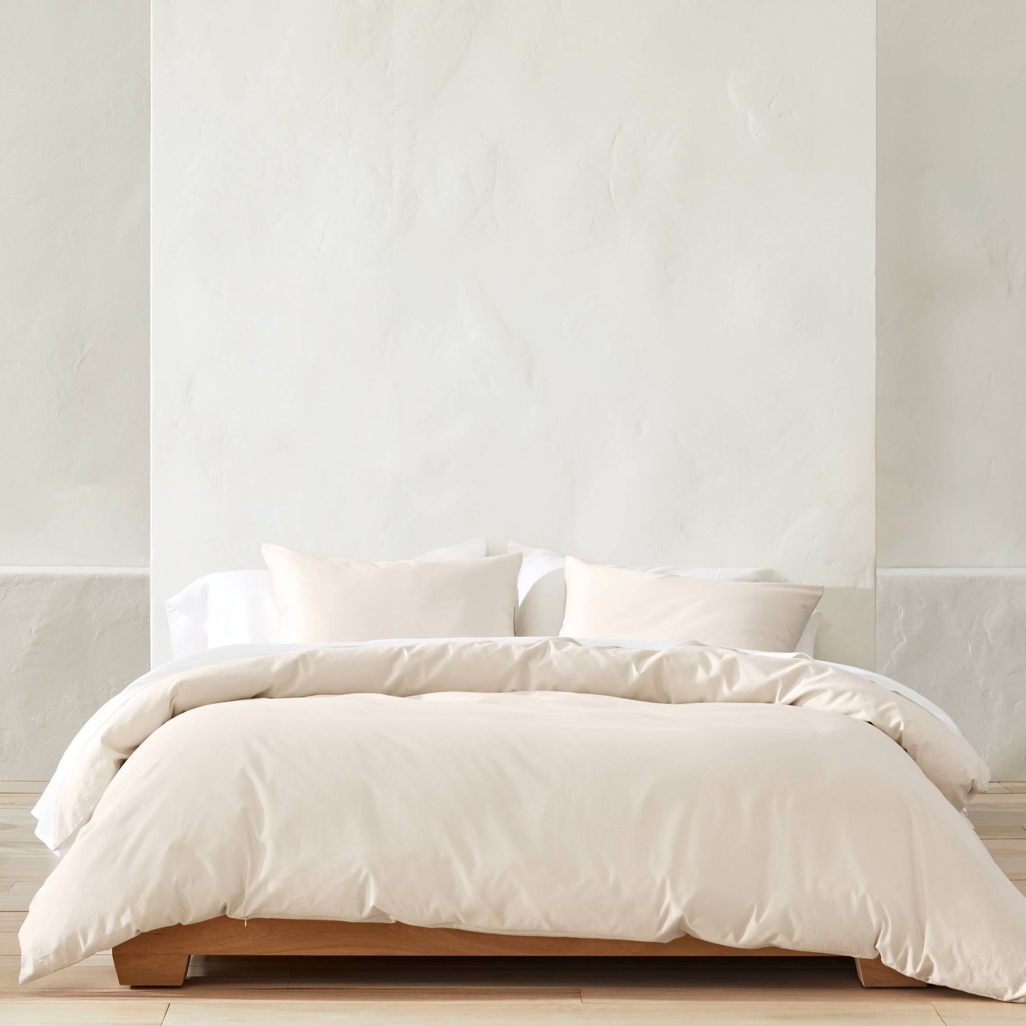 Natural Washed Sateen Duvet & Sham Set Y54006