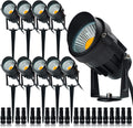 10 Pack 12v 9W LED Landscape Lights, IP65 Waterproof Warm White with Connector U527
