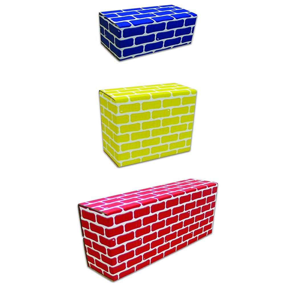 44 Piece Cardboard Brick Block Building Set P679240