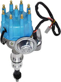 Blue Cap Complete Distributor Compatible with Ford Windsor V8 Small Block SBF 289 302 J914