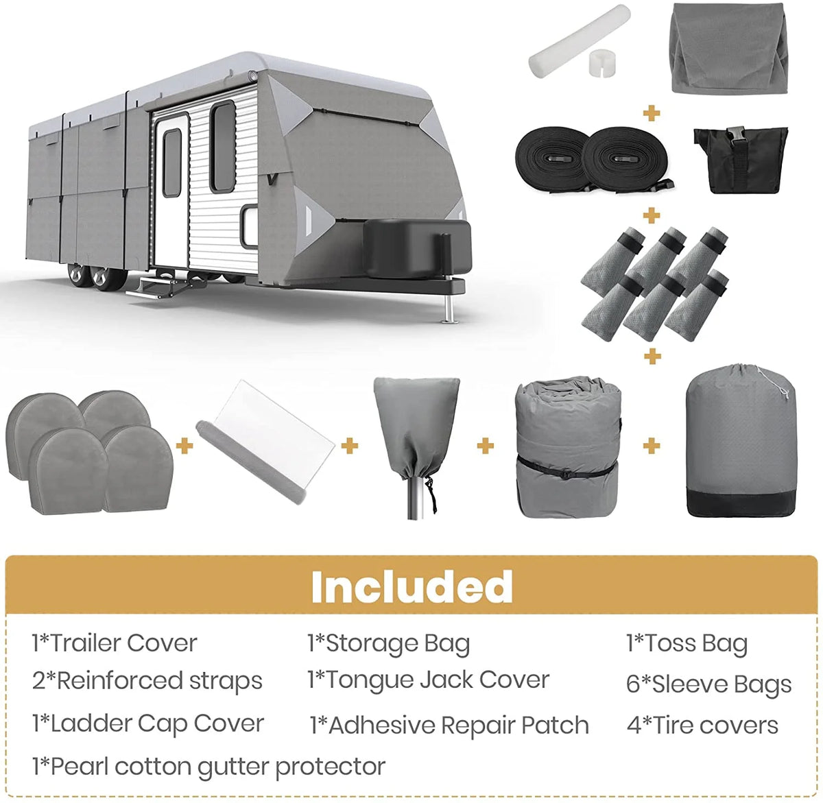RV Cover with 4 Tire Covers C9359