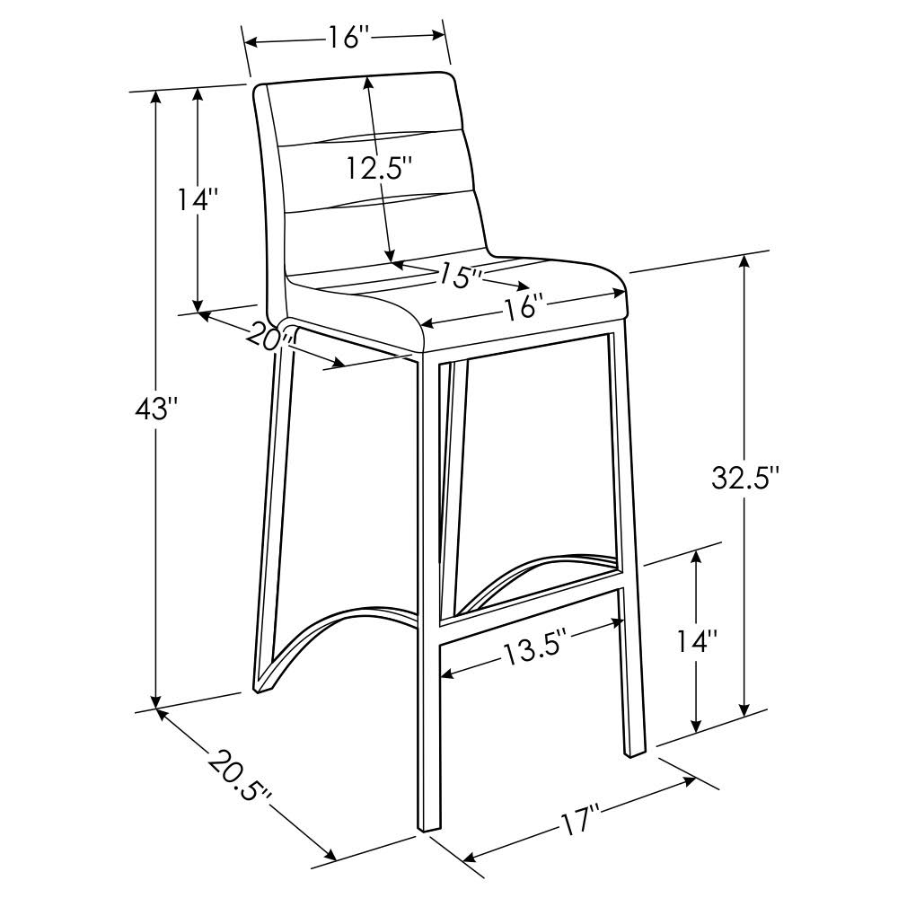 Teal Bar Stool with Metal Base W204763