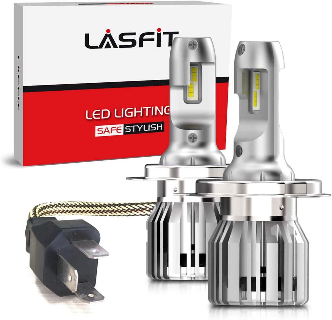 H4 9003 HB2 LED Bulbs 6000K Cool White Pack of 2 Z280