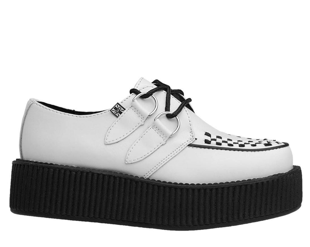 White Leather Creeper Shoes G326871